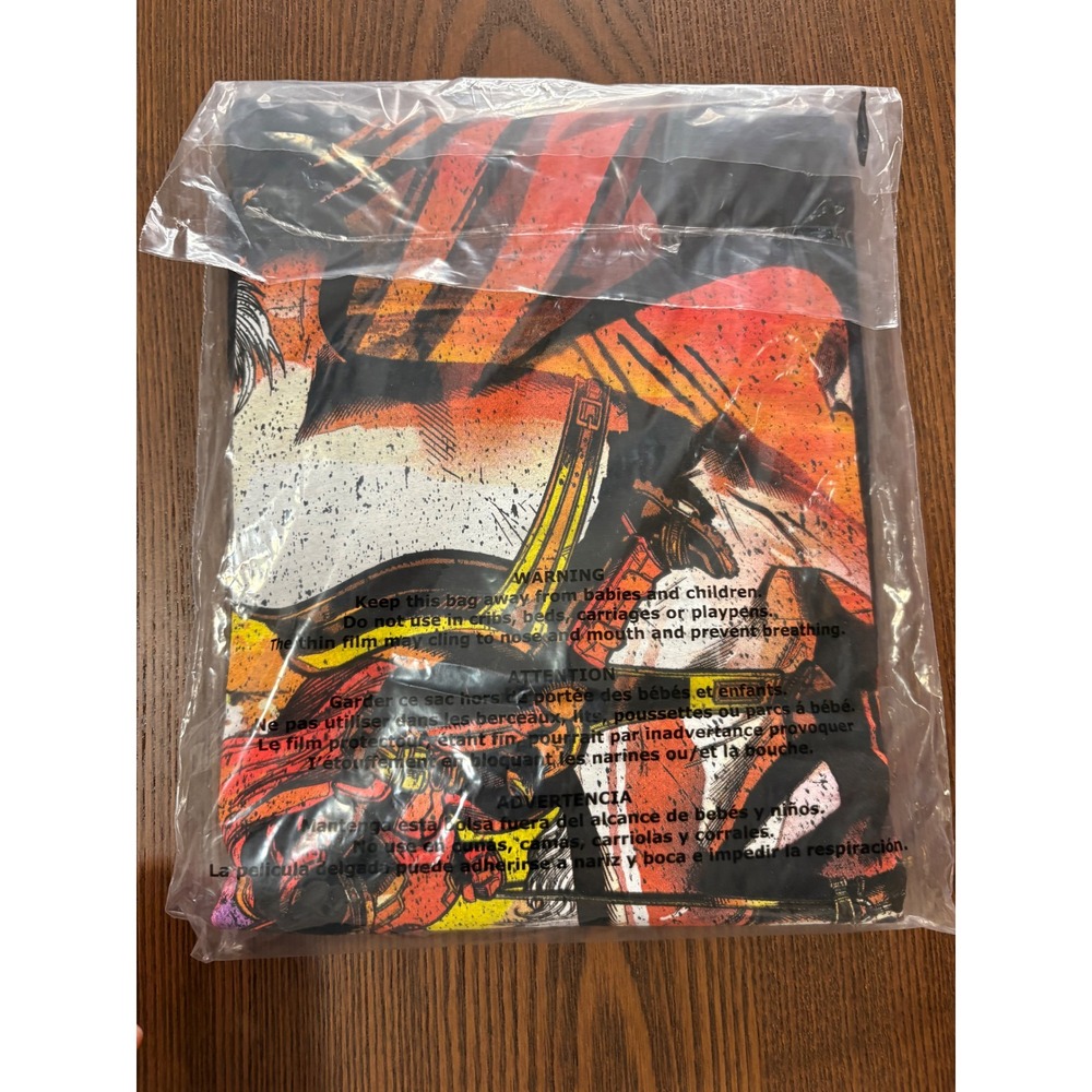 Marvel Deadpool Graphic Tee Mens M Medium Black‎ New Unicorn Rainbow Shirt - Picture 7 of 9